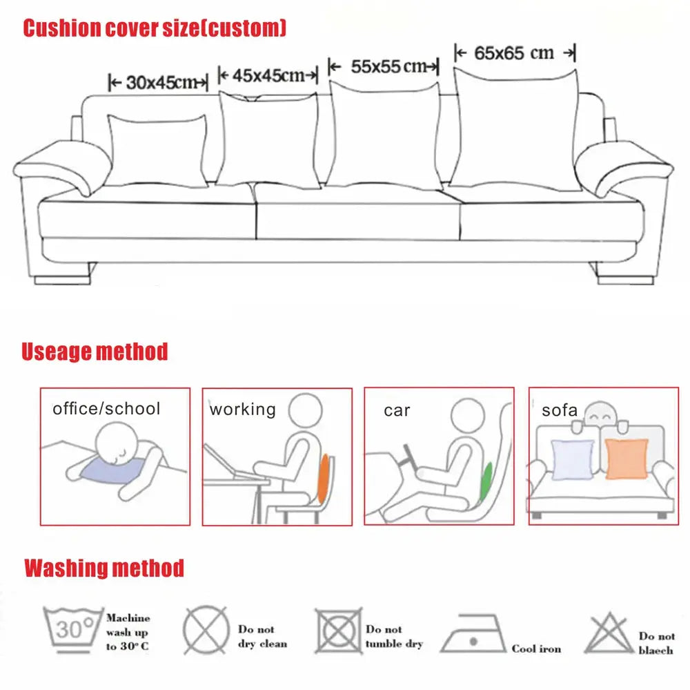Simples Market corduroy cushion cover; corn-kernel plush, sizes 35–70 cm for sofa pillow decor.