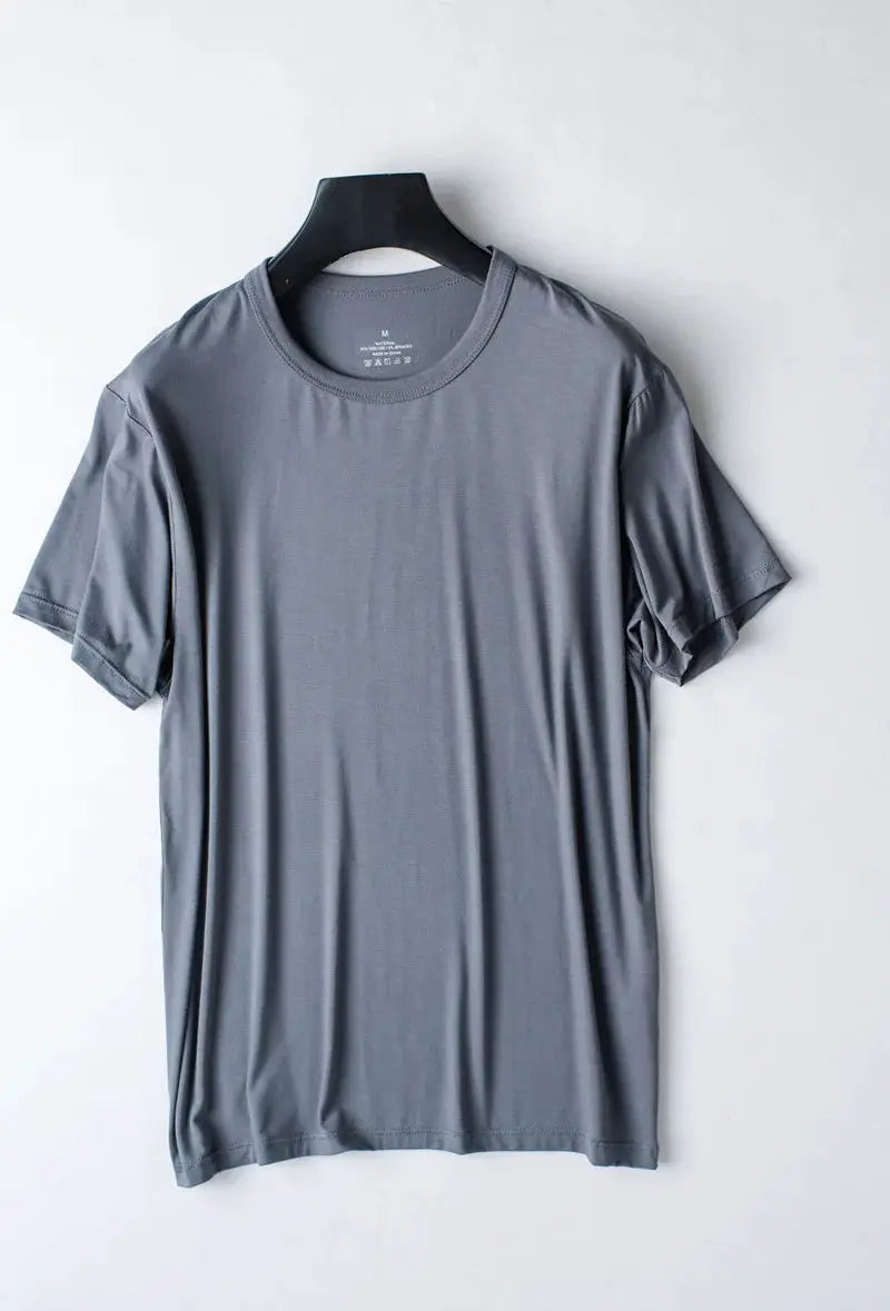 Men's spring and summer new modal pajamas two-piece short-sleeved trousers thin large size loose sports home wear suit sleepwear