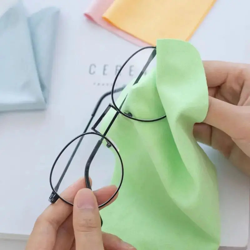 5 Pack Microfiber Glasses Cleaning Cloths For Lenses Screens And Phone Displays Gentle Scratch Free Cleaning Wipes