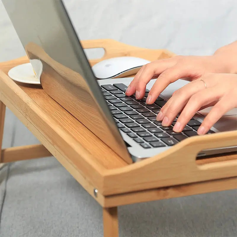 50cm Computer Desk Window Table Foldable Laptop Stand Bed Tray Breakfast Plate For Bedside And Bay Room Desks