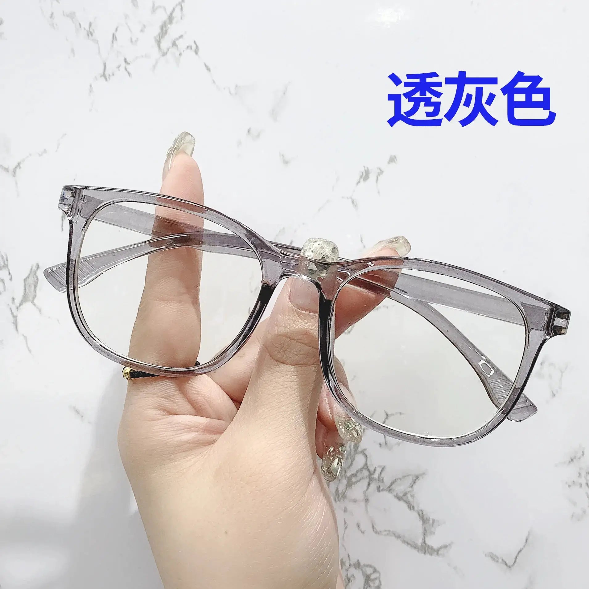 OptiGuard Transparent Computer Glasses Unisex Anti Blue Light Blocking Eyewear With Square Frame