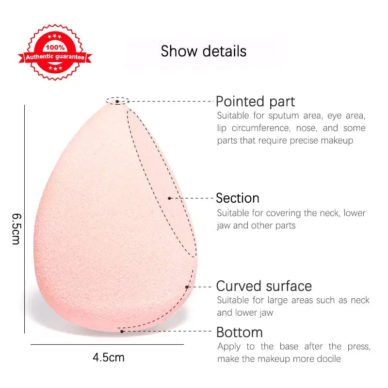 LumiBlend Water Drop Bevel Shape Makeup Sponge Set Soft EVA Blenders For Flawless Concealer Foundation And Powder
