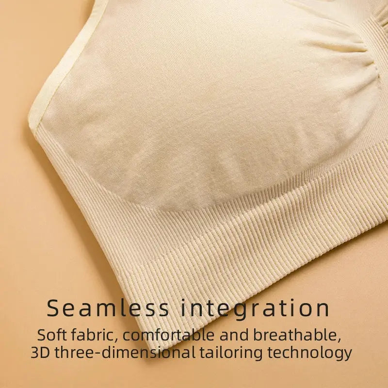 Beauforme Plus Size Nursing Bra Breathable Seamless Maternity Underwear For Breastfeeding Push Up