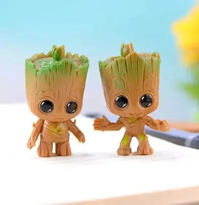 4 Pieces Set Marvel Guardians Of The Galaxy Baby Groot Figures 5cm PVC Model Toys