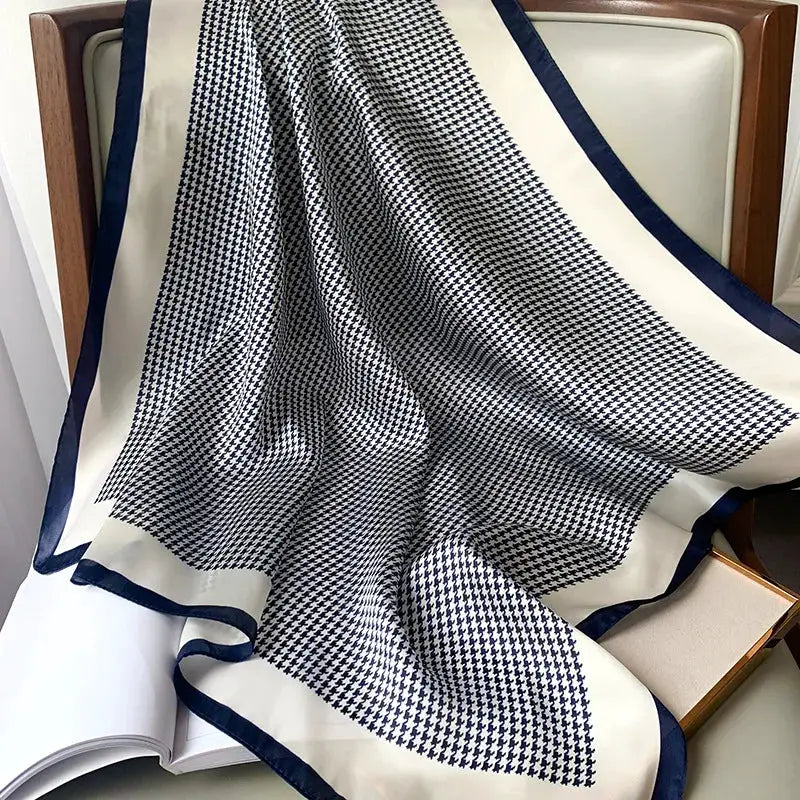 Aurora Silk Fashion Scarves For Women Silk Satin Hijab Shawl 70x70cm Luxury Square Scarf Versatile Accessory