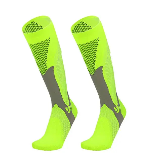 Compression Socks For Varicose Veins And Sports Knee High Nylon Medical Nursing Stockings Anti Fatigue Black