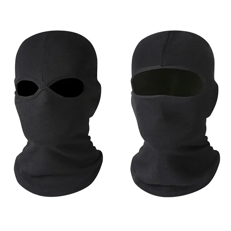 Simples Market black balaclava masks pair, full-face cover with eye openings