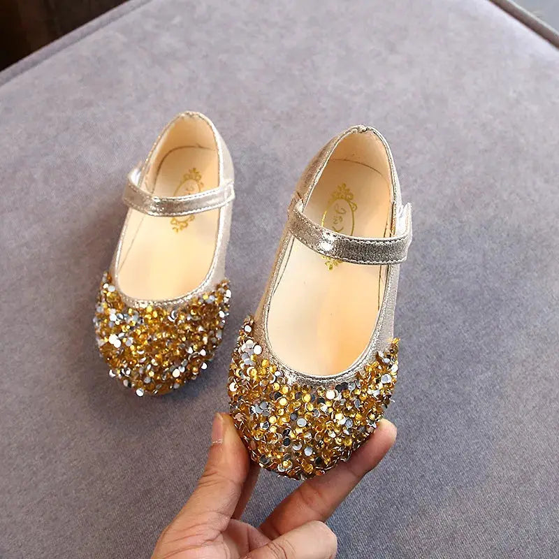 KushyShoo Girls Princess Glitter Dance Shoes Toddlers Casual Sandals Spring 2021