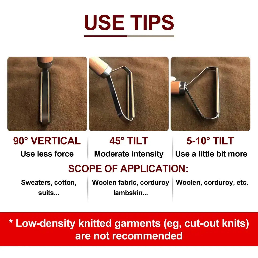 Portable lint remover tool for pet hair on clothes and fabrics; manual hand shaver.