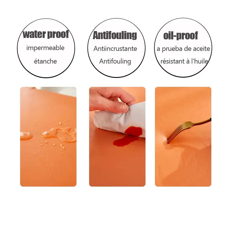 Corner sofa cover by Simples Market; waterproof PU furniture protector with elastic stretch in orange solid color