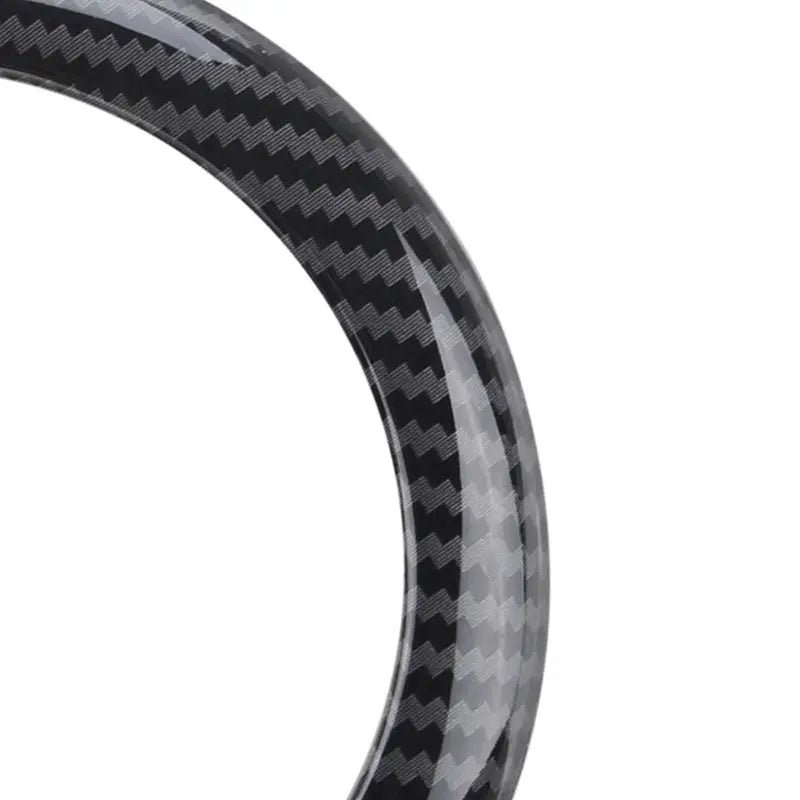 Car rear badge ring cover frame trim in black carbon fiber pattern for BMW 1 Series F20/F21 (2011–2019) by Simples Market