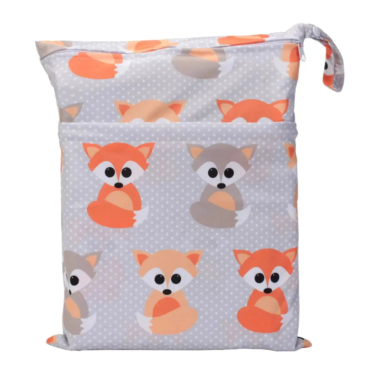 Sigzagor Wet Dry Bag With Two Zippers Waterproof Reusable 36cm By 29cm For Baby Diapers Nappies Soiled Clothes Swimwear