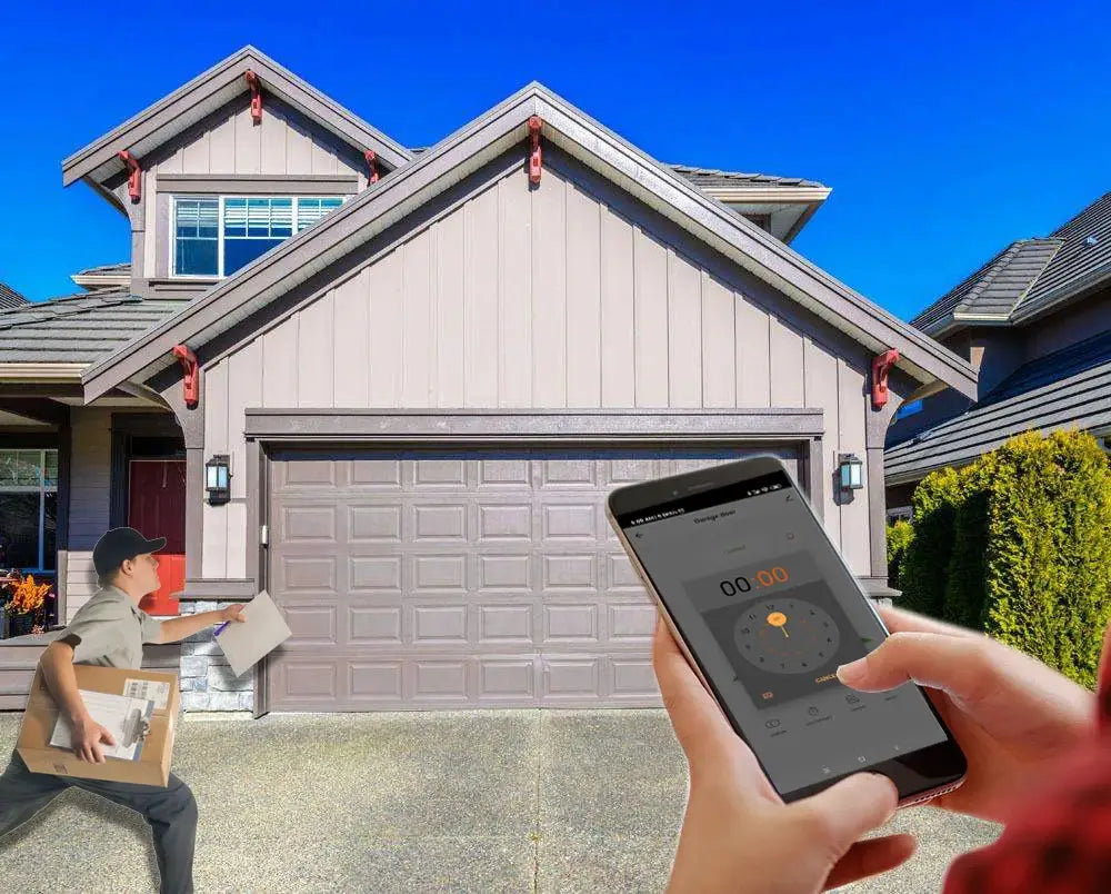 Wofea WiFi Smart Garage Door Opener Controller by Simples Market; 2.4G app control, Alexa/Google Home compatible.
