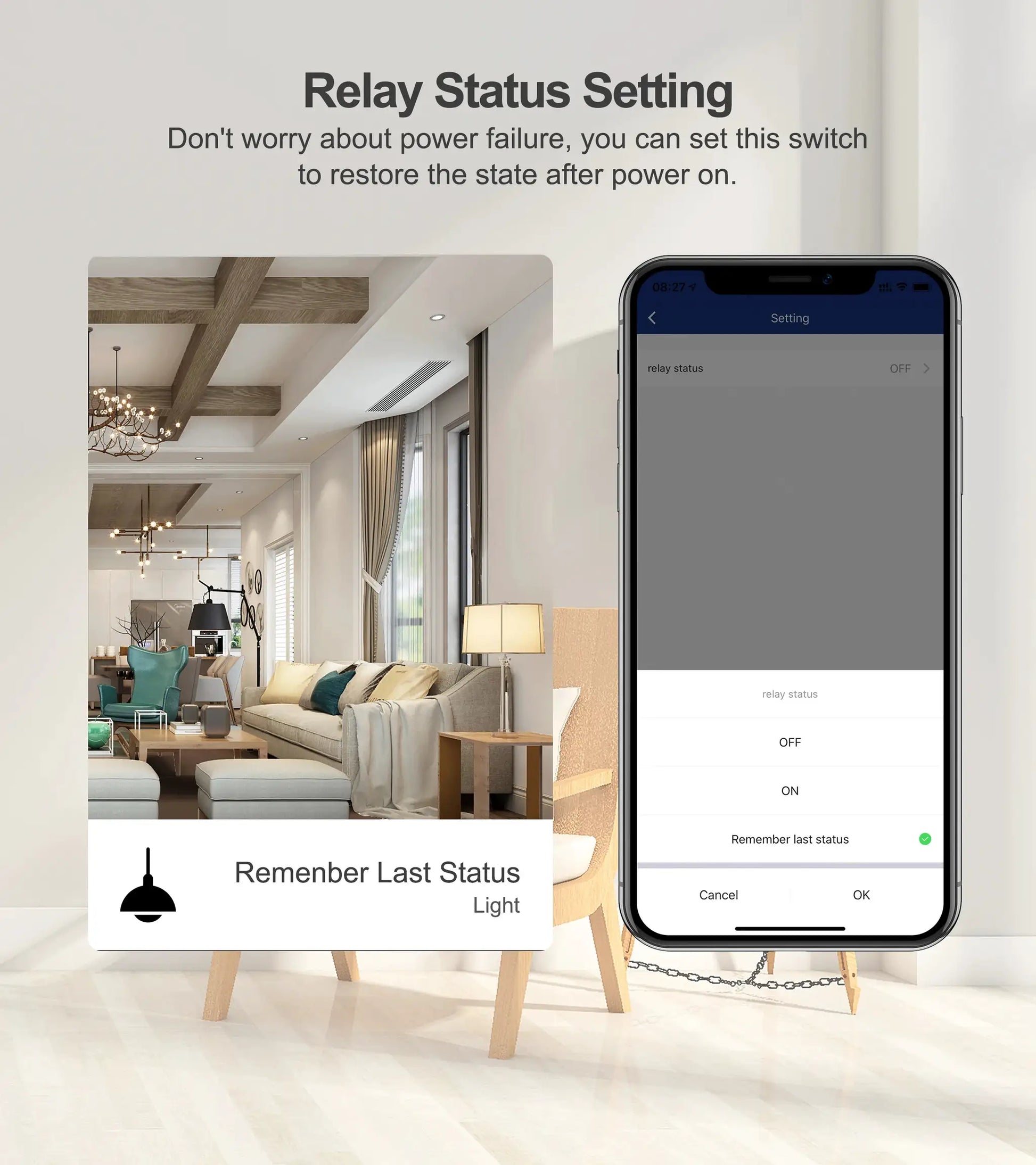 Tuya WiFi smart switch module with 2-way control, 100-240V, app remote control works with Alexa and Google Home