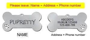 Personalized Pet ID Tag With Free Engraving Engraved Stainless Steel Bone Or Paw Shape Keychain For Cats And Dogs