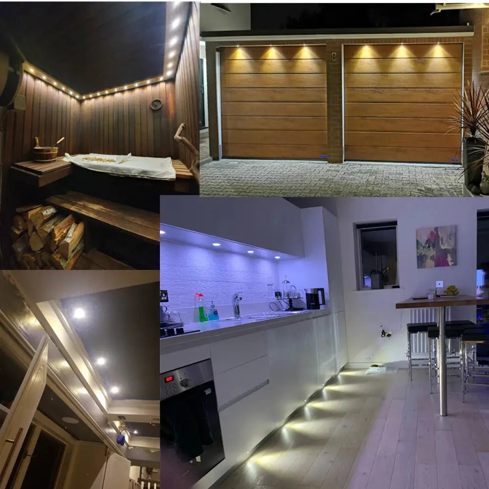1W mini LED downlight by Simples Market, 12V dimmable recessed spotlight for stairs, kitchen cabinets and ambient ceiling lighting.