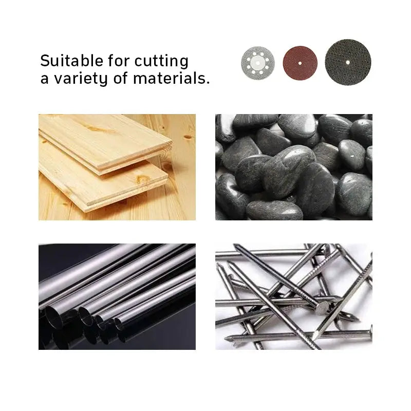 Dremel Cutting Discs and Grinding Wheels Set for Mini Drill Engraving Tool Heads and Circular Saw Blades