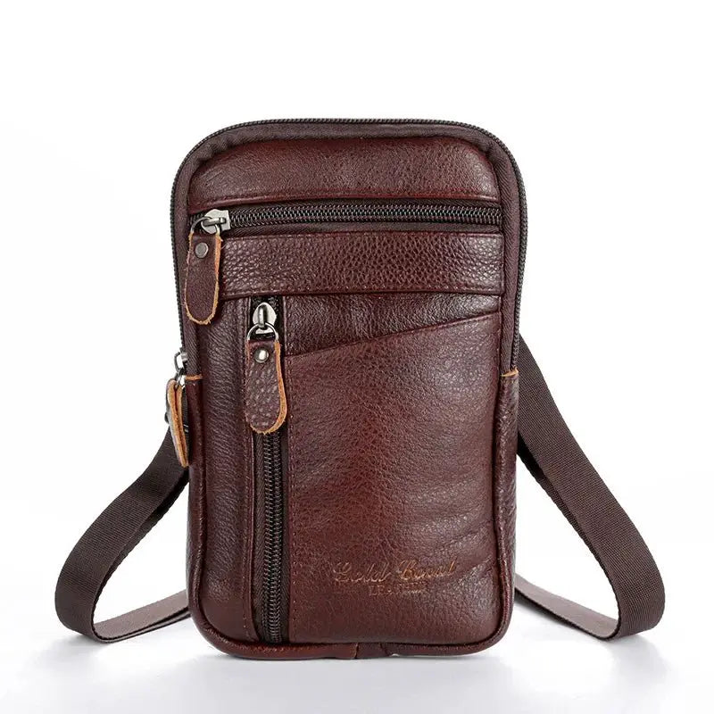 Vintage Leather Multifunction Phone Pouch and Waist Pack - Simples Market