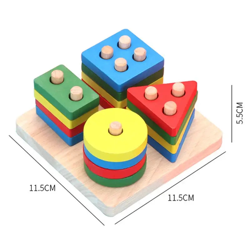 Montessori 3D Wooden Puzzles For Babies And Toddlers Early Learning Educational Wooden Toys Gift For Children