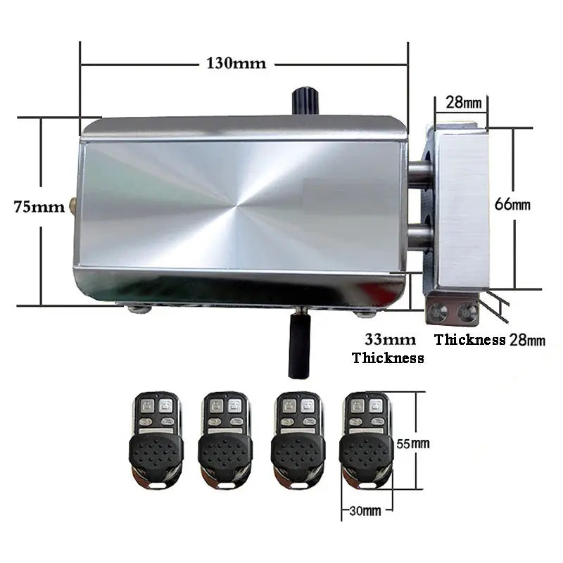 Tuya TTLock smart door lock by Simples Market; metal body with Bluetooth remote fobs (4)
