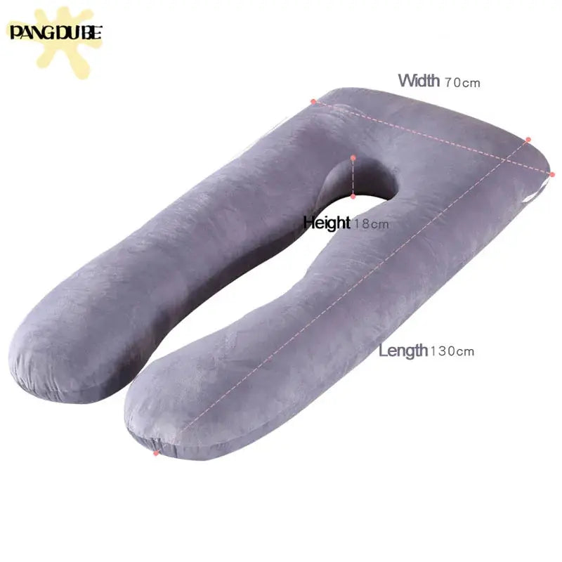 PANGDUBE Pregnancy Pillow 130x70 Cm Full Body Support Pillow For Pregnant Women And Nursing Mothers