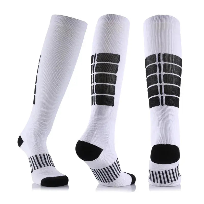 Compression Socks For Varicose Veins And Sports Knee High Nylon Medical Nursing Stockings Anti Fatigue Black