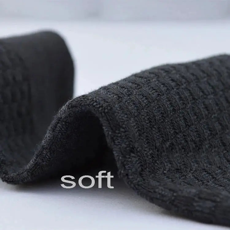 Men's bamboo fiber long black dress socks, 10-pair set, compression, plus size 42-45, Simples Market