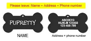 Personalized Pet ID Tag With Free Engraving Engraved Stainless Steel Bone Or Paw Shape Keychain For Cats And Dogs