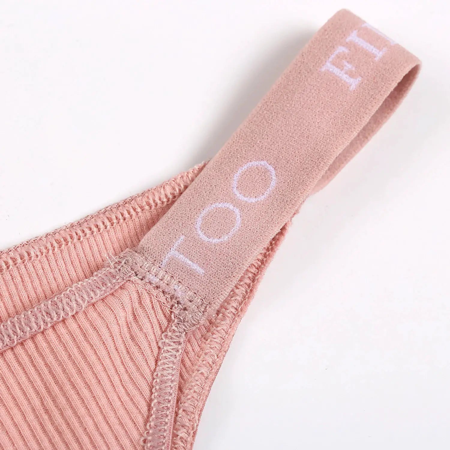 5-piece pink cotton panties set for women, low-rise briefs with a soft elastic waistband
