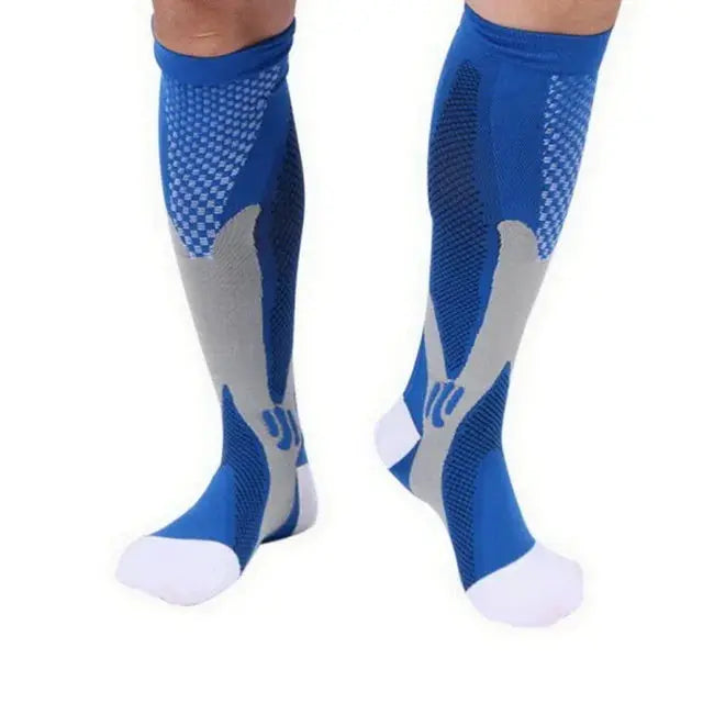 Compression Socks For Varicose Veins And Sports Knee High Nylon Medical Nursing Stockings Anti Fatigue Black
