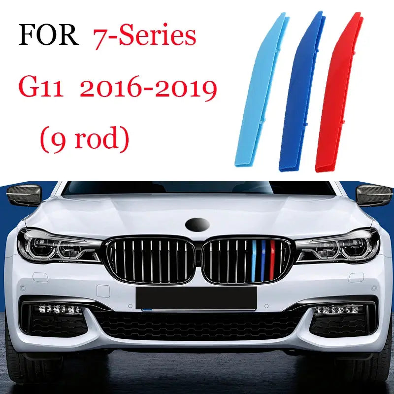 3Pcs Front Grille Trim Strips for BMW Series 1-8 and X models by Simples Market