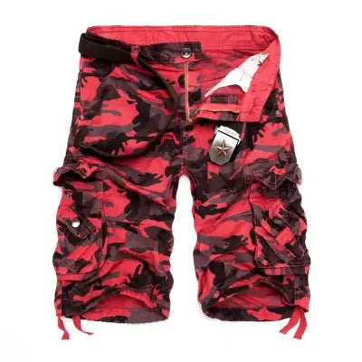 US Size 2026 New Camouflage Loose Cargo Shorts Men Cool Summer Military Camo Short Pants Homme Cargo Shorts
