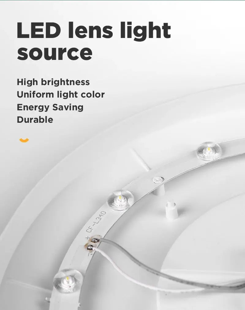 LED ceiling lamp panel Simples Market, ultra-thin modern chandelier with white finish