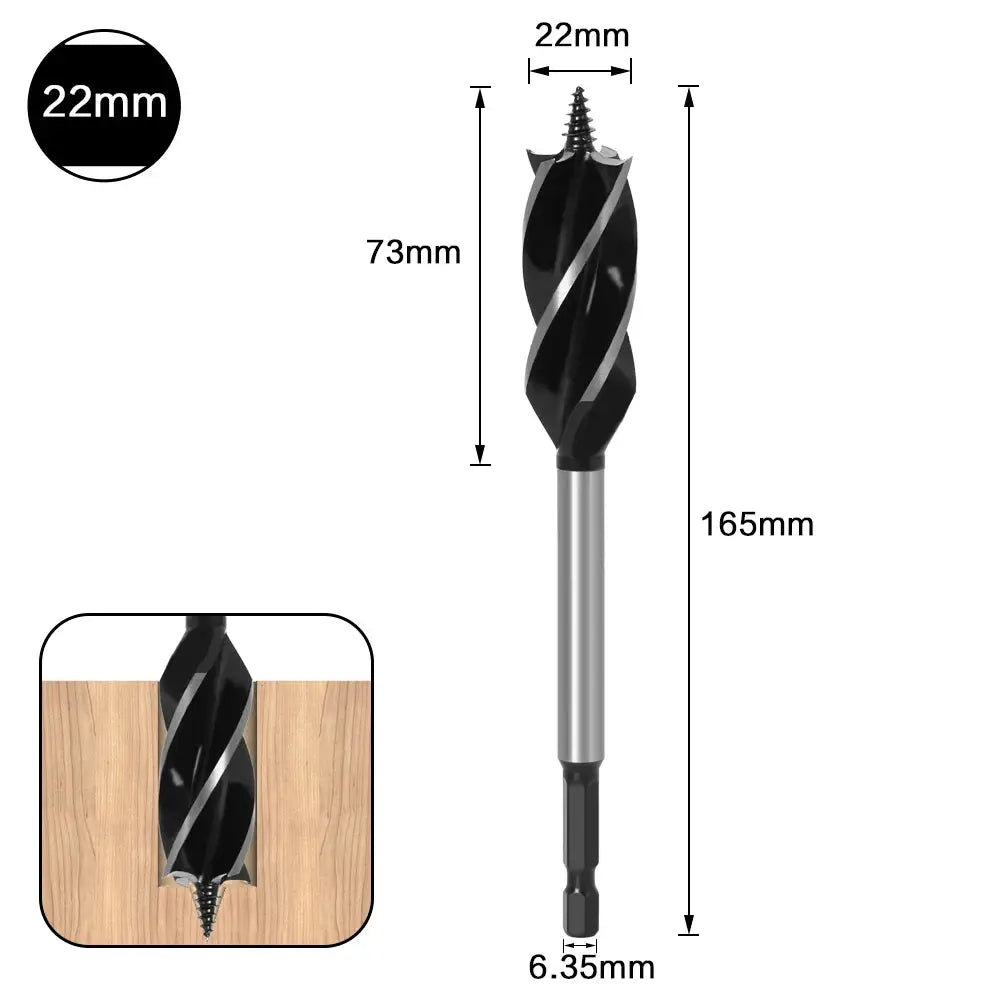 10mm to 35mm High Carbon Steel Twist Drill Bit Set for Wood Fast Cut Auger Carpenter Joiner Tools for Woodworking