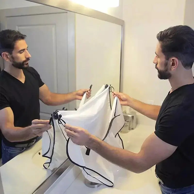 ShaveGuard Pro Shaving Apron Beard Catcher Cape For Men Mess Free Hair And Beard Cleanup