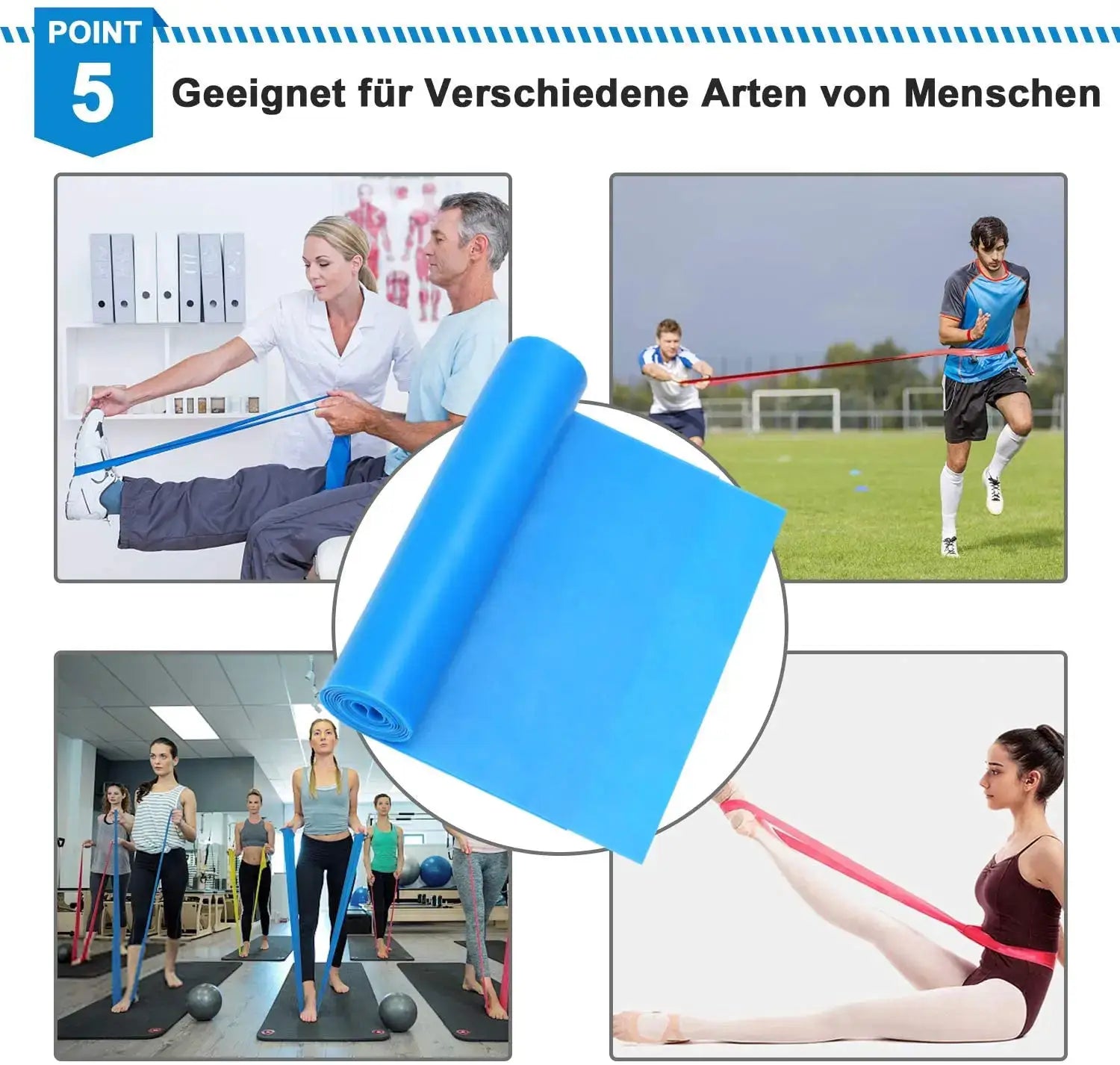 Elastic Fitness Bands Set Three Piece Resistance Bands For Yoga Pilates Crossfit Stretching And Workouts