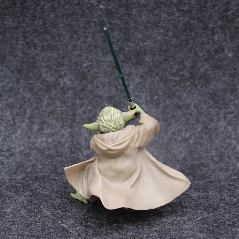 Star Wars Master Yoda Action Figure with Lightsaber Toy Collectible PVC Figure Authentic Poseable