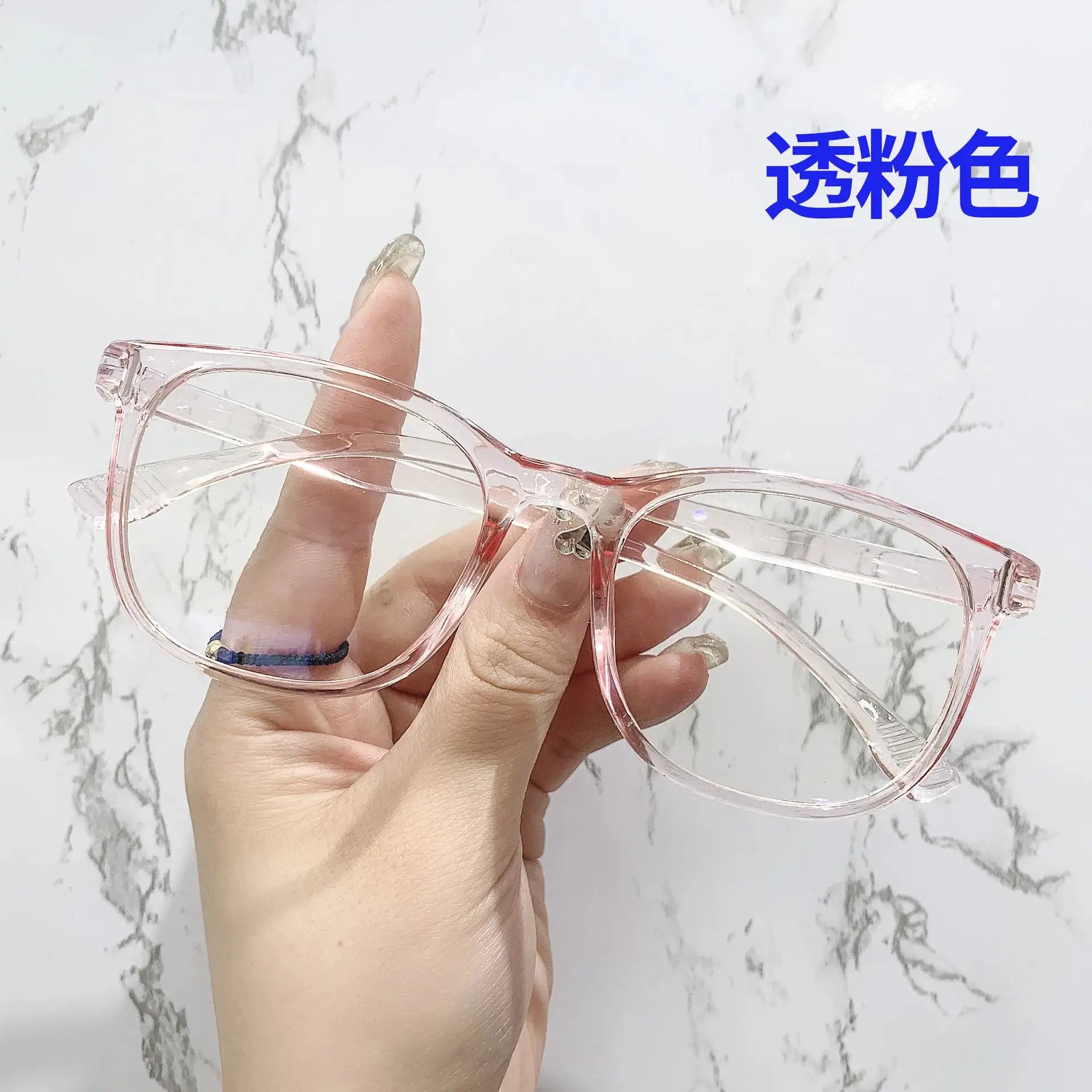 OptiGuard Transparent Computer Glasses Unisex Anti Blue Light Blocking Eyewear With Square Frame
