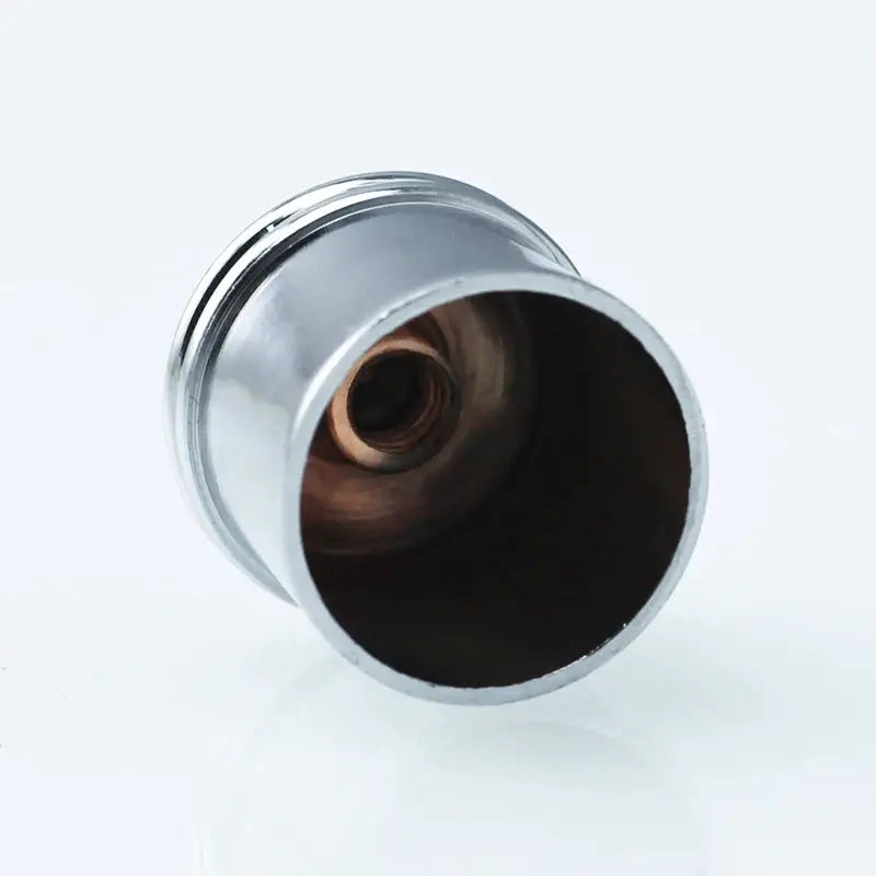 Shower faucet diverter valve component, metal cylindrical with inner brass insert