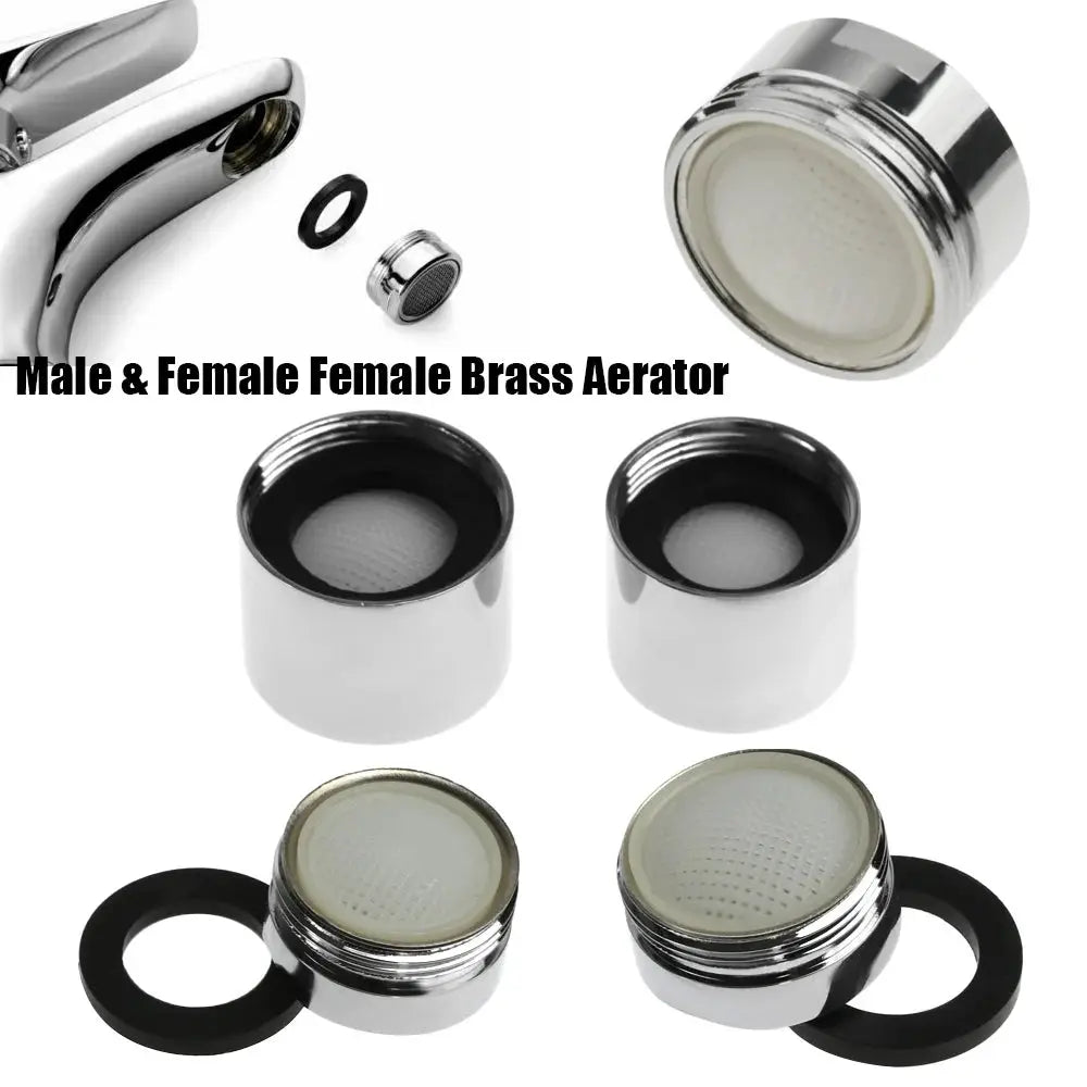 Simples Market brass tap aerator set with male and female adapters, diffusers and seals for 20/22/24/28mm
