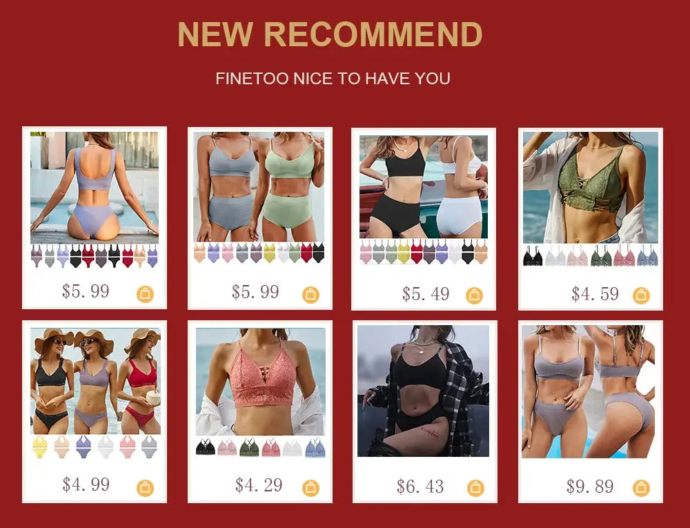 Panties set in 8 color options, cotton low-rise bikini-style underwear by Simples Market