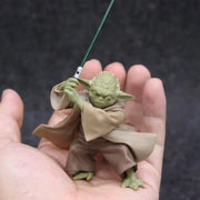 Star Wars Master Yoda Action Figure with Lightsaber Toy Collectible PVC Figure Authentic Poseable