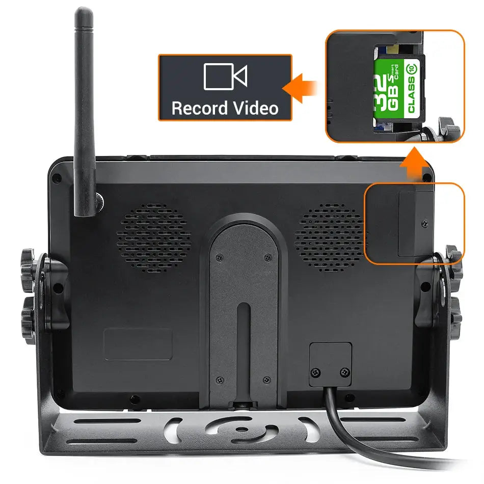GreenYi 7-inch HD AHD wireless truck DVR monitor by Simples Market with night vision backup recorder