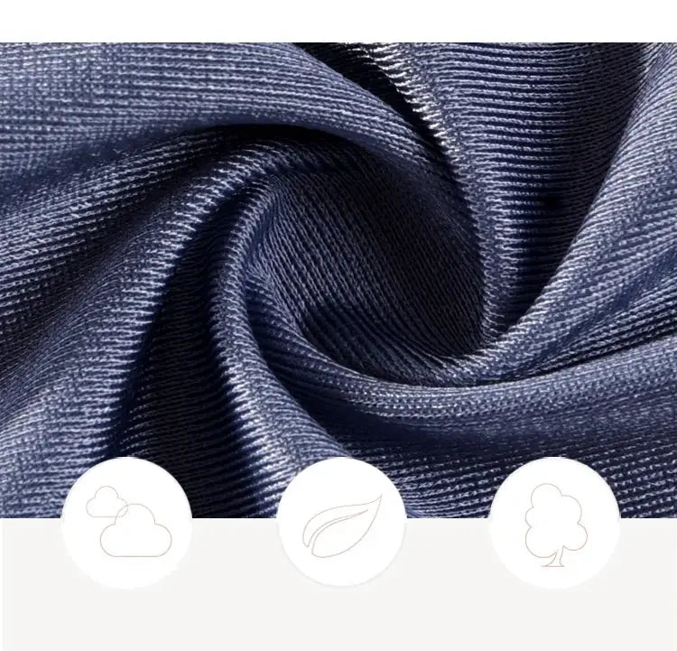 Simples Market low waist thong in blue fabric texture close-up