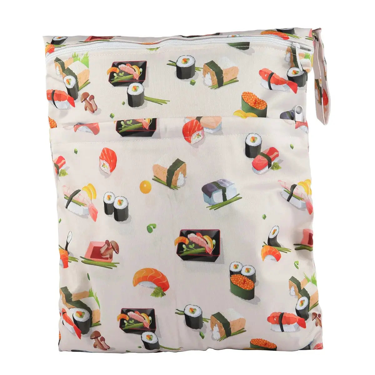 Sigzagor Wet Dry Bag With Two Zippers Waterproof Reusable 36cm By 29cm For Baby Diapers Nappies Soiled Clothes Swimwear