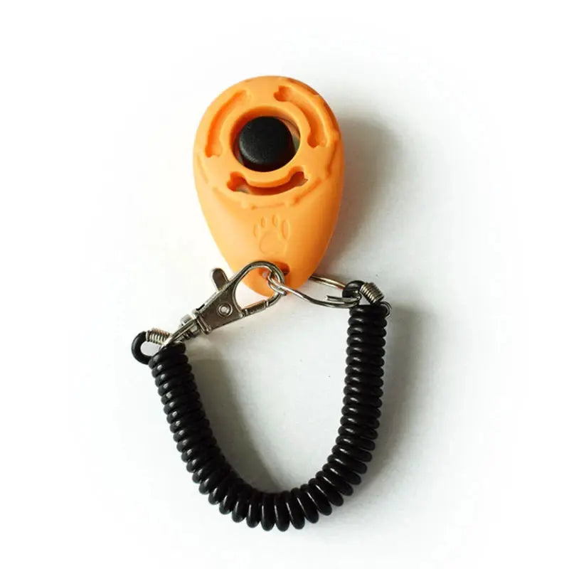 Dog Training Clicker For Dogs And Cats With Adjustable Wrist Strap Plastic Trainer Aid Sound Feedback