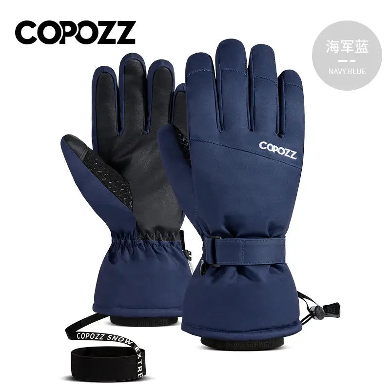 Copozz Adult Warm Winter Ski Gloves Waterproof 3M Thinsulate Snowboard Thermal Motorcycle Cycling Gloves Men Women