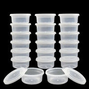 CraftNest Clear Foam Ball Storage Boxes With Lids 20 Pcs Sealed Dustproof Bead Slime Organizer