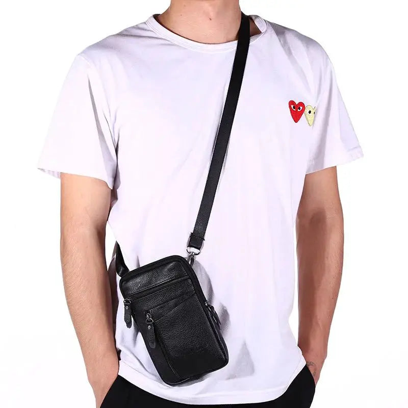 Vintage Leather Multifunction Phone Pouch and Waist Pack - Simples Market