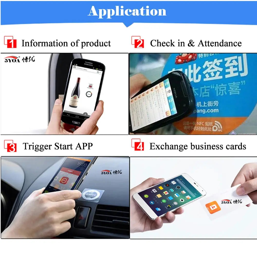 6 Pcs NFC Ntag213 Ntag215 Ntag216 Tags Sticker 13.56MHz Universal RFID Labels For Amiibo And More